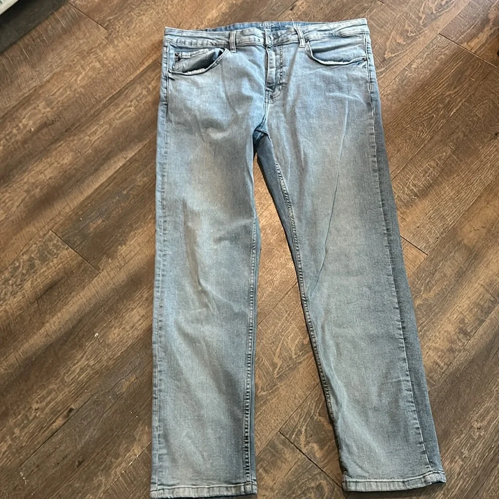 CHAPS Jeans Men Slim Straight Fit Jeans Size‎ 36 X 30 Light Wash